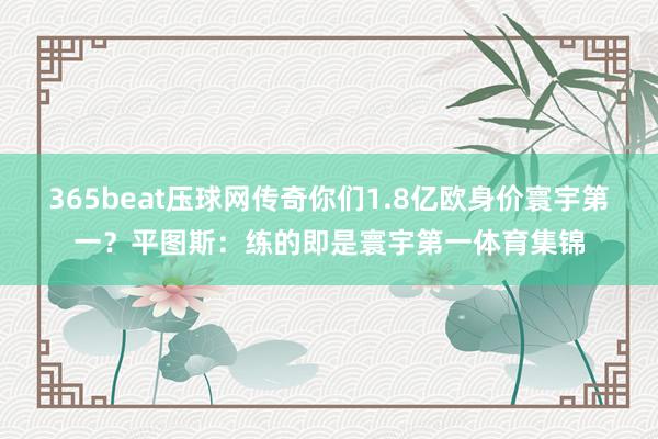 365beat压球网传奇你们1.8亿欧身价寰宇第一？平图斯：练的即是寰宇第一体育集锦